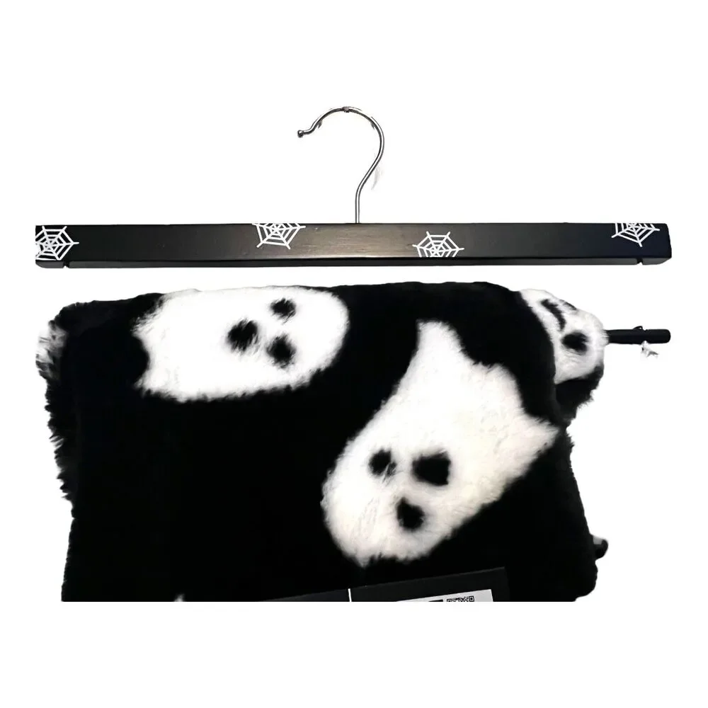 Storehouse Halloween Black & White Ghost Plush Faux Fur Throw Blanket 50x70